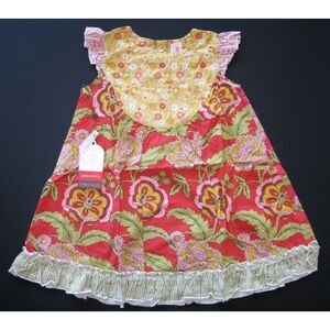 NEW Matilda Jane girls dress Serendipity Loretta flutter tomato red pink top 4 8